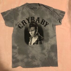 Gray Acid Wash Johnny Depp crybaby T-shirt SOLD